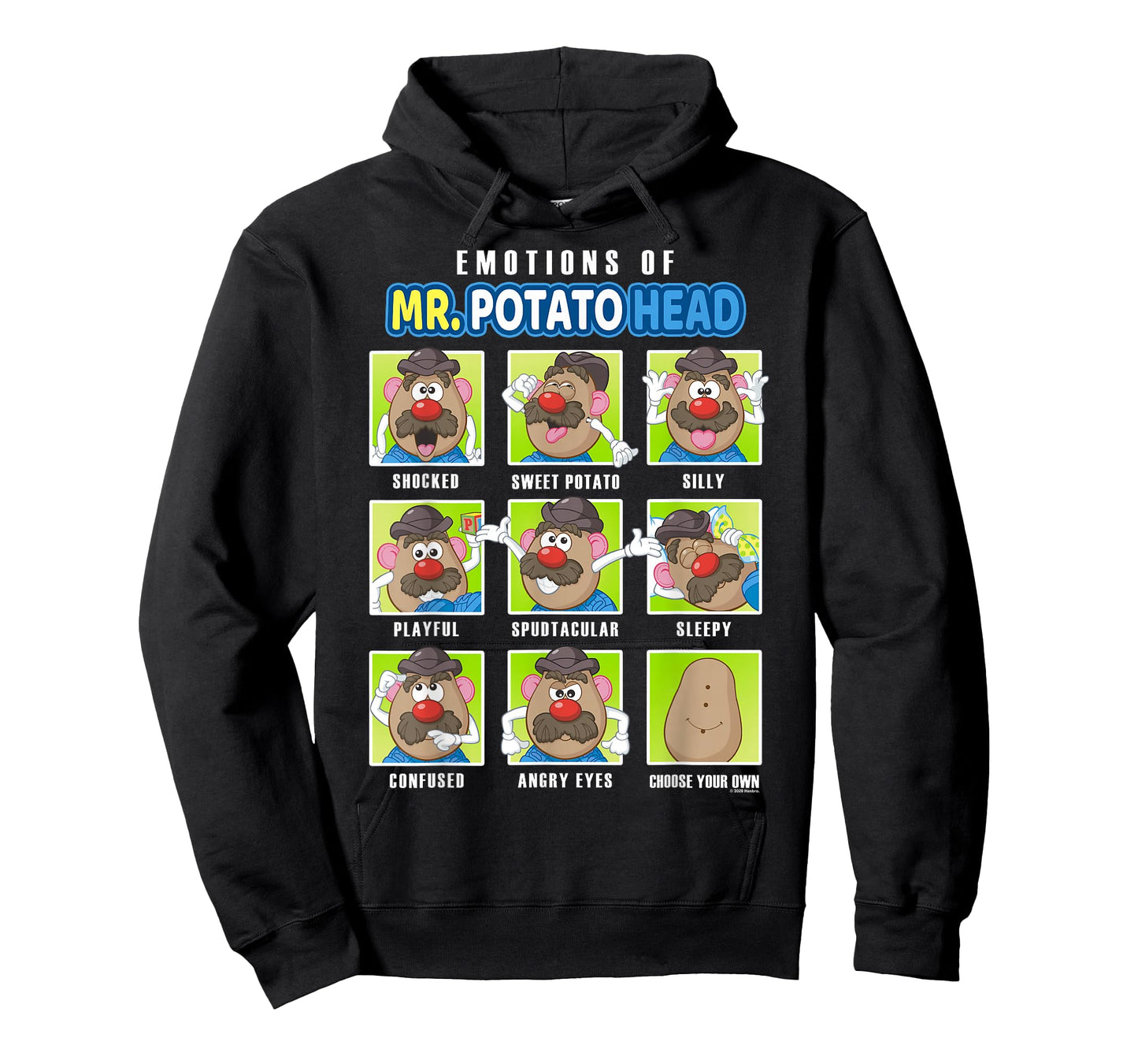 Mr. Potato Head Emotions Color Retro Box Up Faces T-Shirt