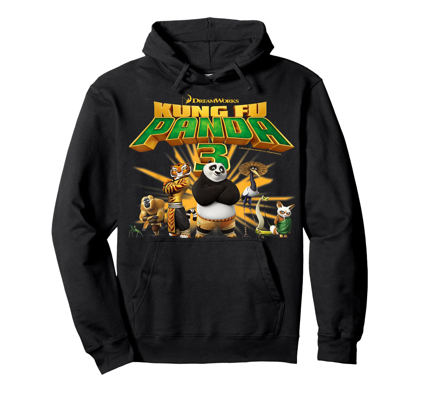 Kung Fu Panda 3 Po And The Furious Five Movie Logo T-Shirt