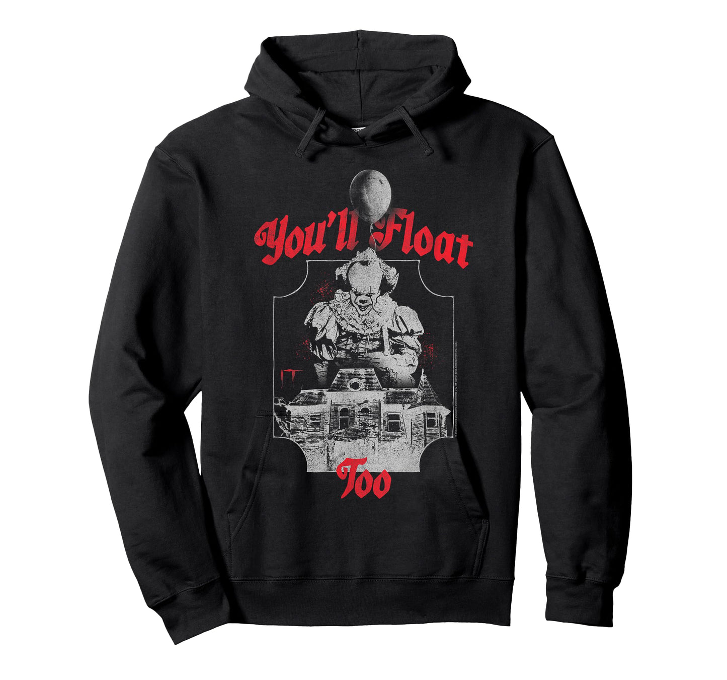 IT You'll Float Too Haunted House and Clown Horror Movie T-Shirt