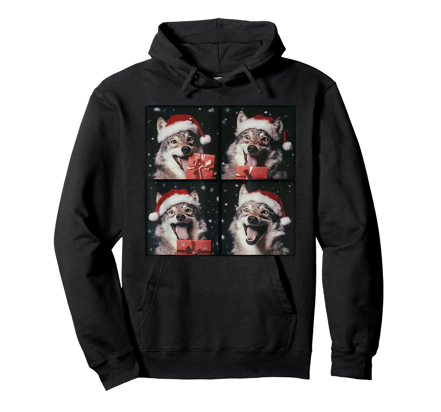 Funny Wolf Christmas T-Shirt