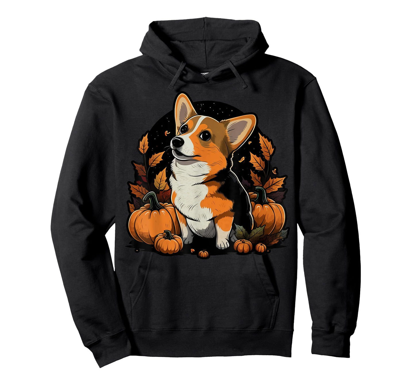 Pumpkin Welsh Corgi costume on Welsh Corgi Halloween T-Shirt