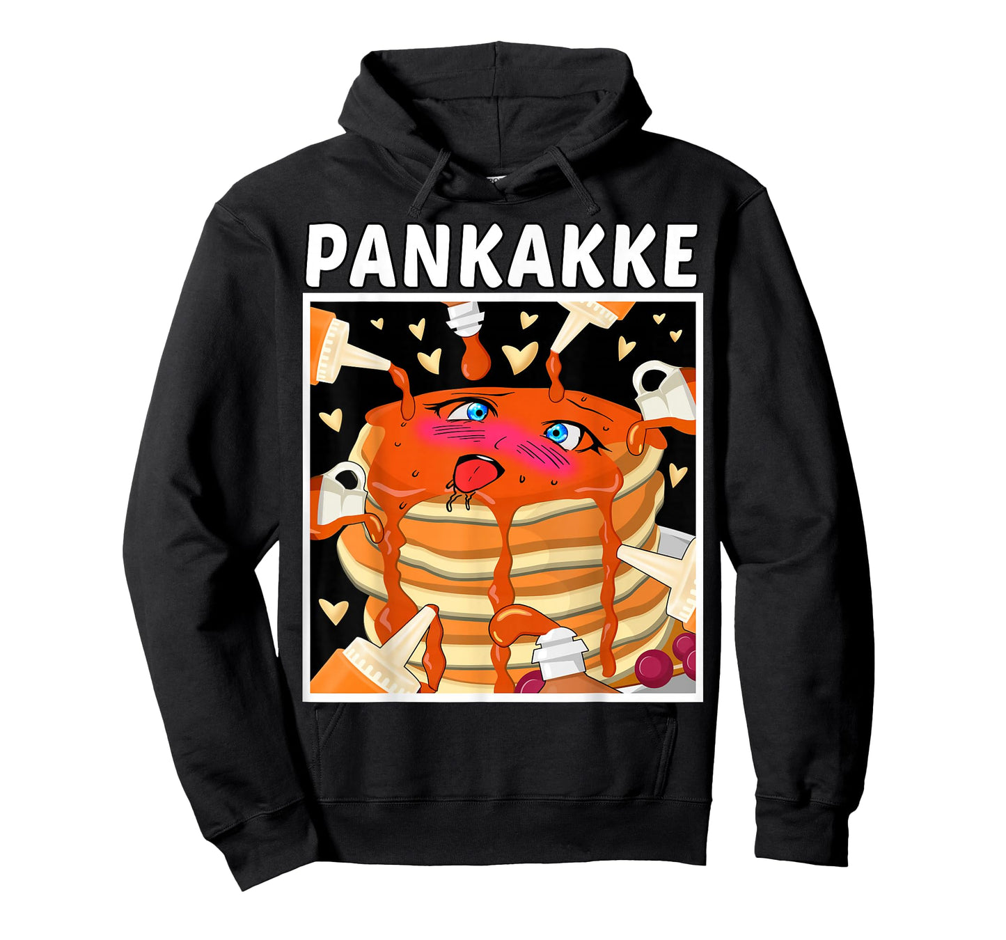 Pankakke - Pancake Breakfast Naughty Anime Waifu Girl Kawaii T-Shirt Small