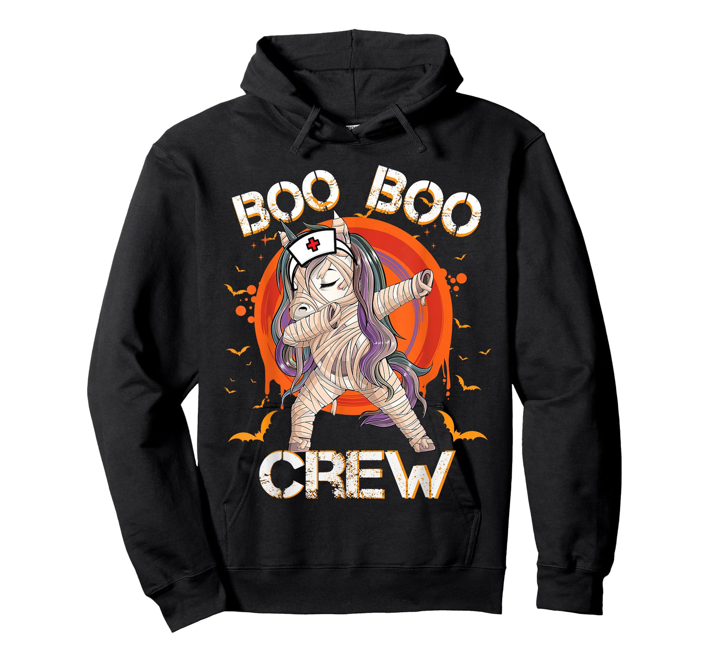 Boo Boo Crew Nurse Mummy Unicorn Halloween Custome Nursing T-Shirt
