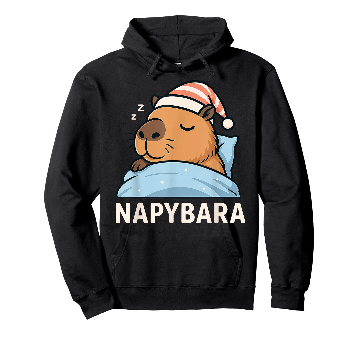 Sleeping Capybara Napybara Sleepshirt Pajamas Boys Girls Kid T-Shirt