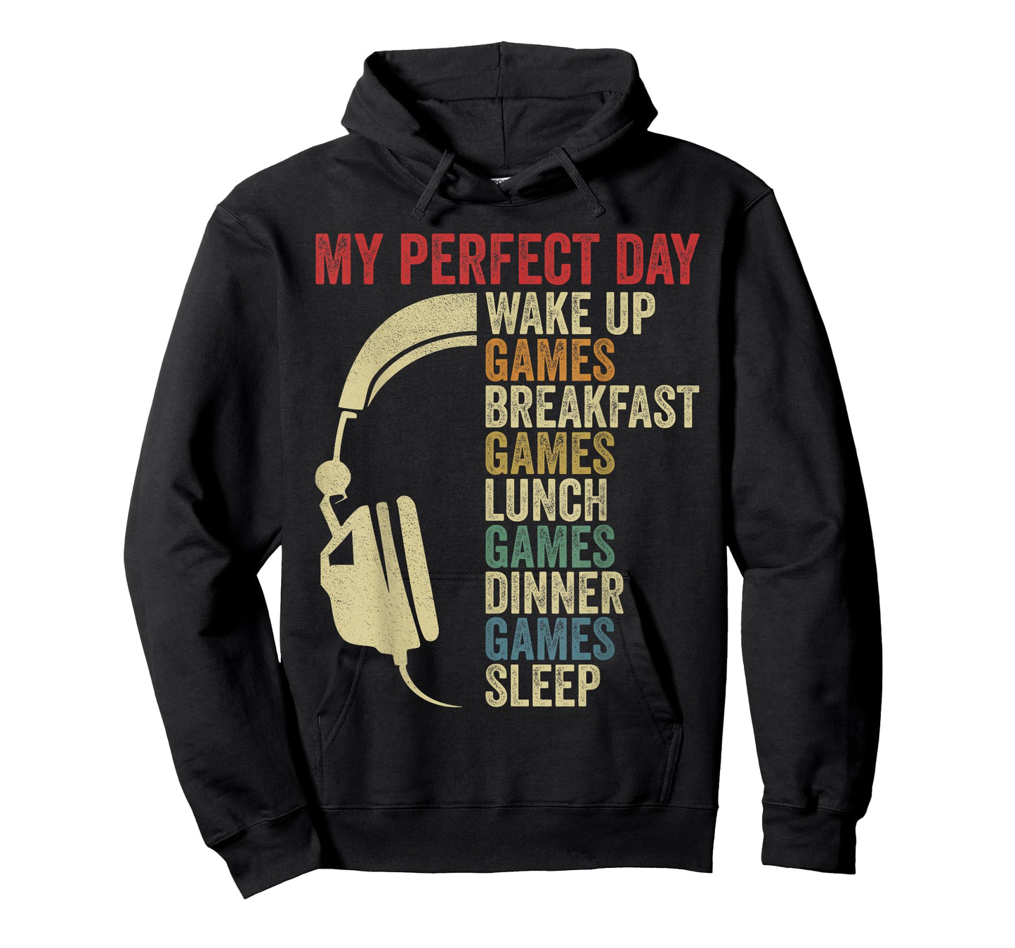My Perfect Day Gamer Wake Up Gaming Video Games Boy Gamer T-Shirt