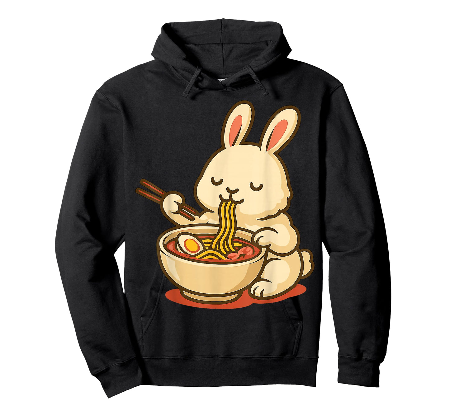 Rabbit Bunny Eating Ramen Noodles T-Shirt