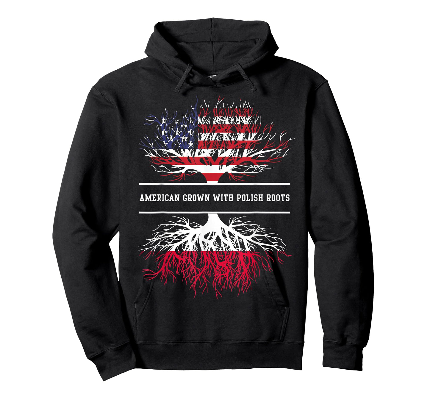 American Grown With Polish Roots Poland Polska Polish Flag T-Shirt