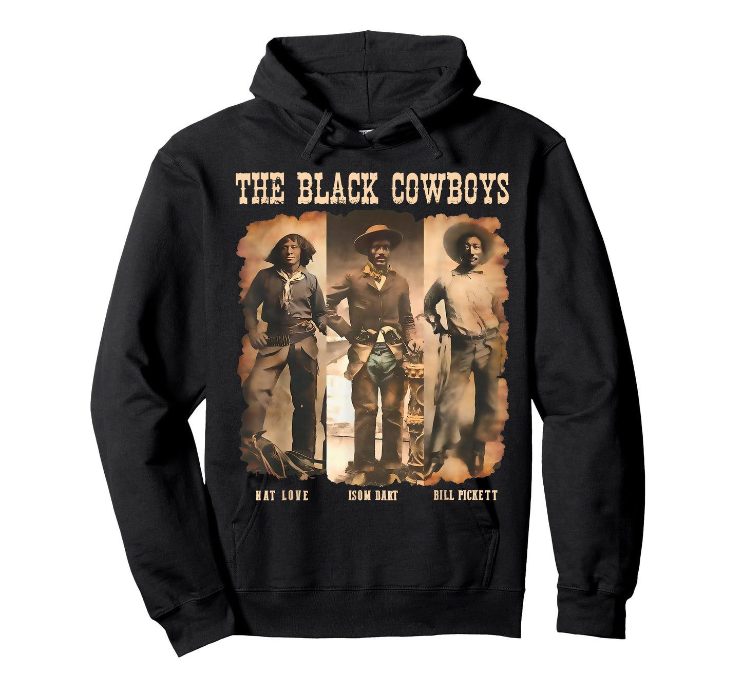 Black Cowboy Western Rodeo Melanin Black History Texas Men T-Shirt