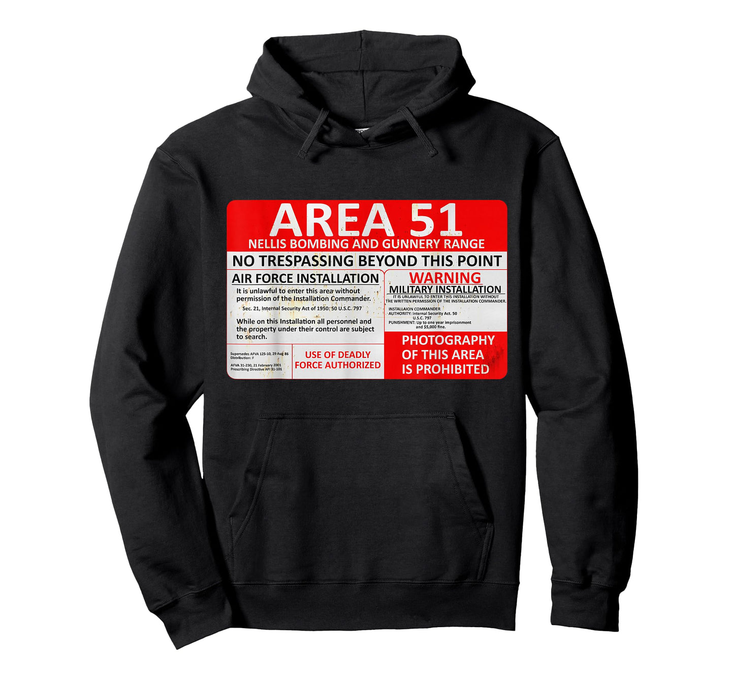 Area 51 No Trespassing Military Sign T-Shirt T-Shirt
