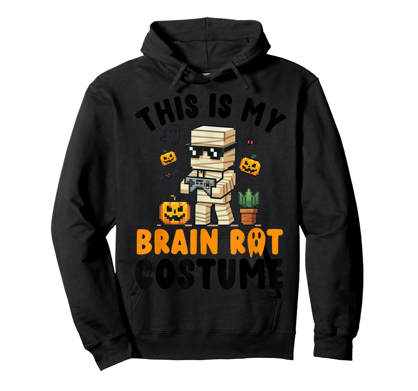 Brain Rot Costume Shirt Kids Halloween Teen Boys Gamer Funny T-Shirt