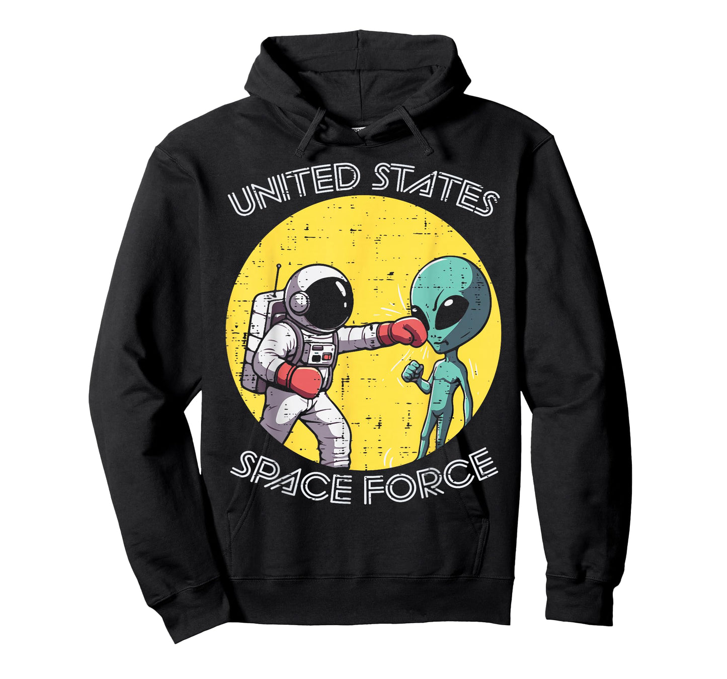 Astronaut Punch Alien United States Space Force Men Boys Kid T-Shirt