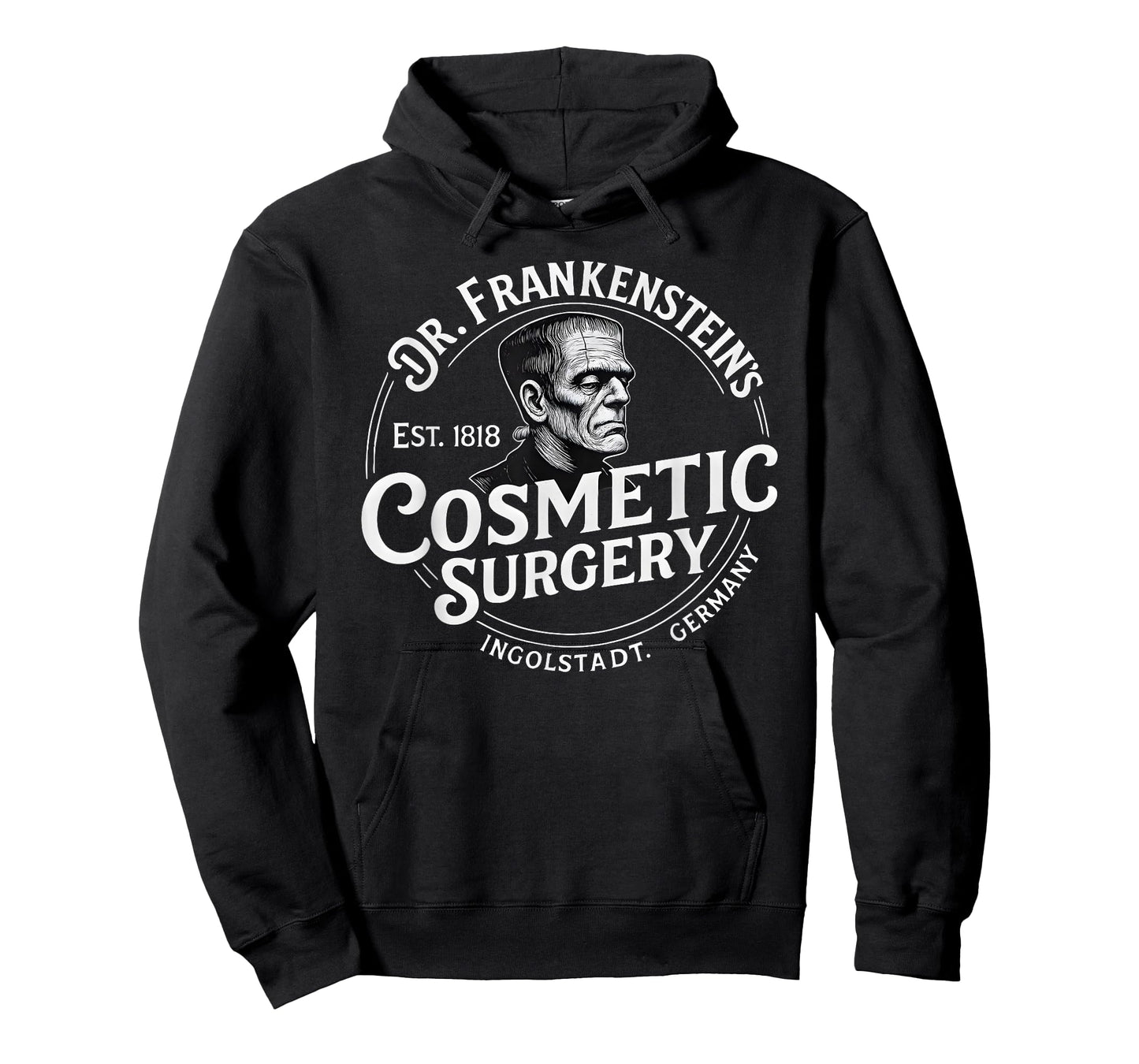 Dr. Frankenstein's Cosmetic Surgery Funny Halloween Monster T-Shirt