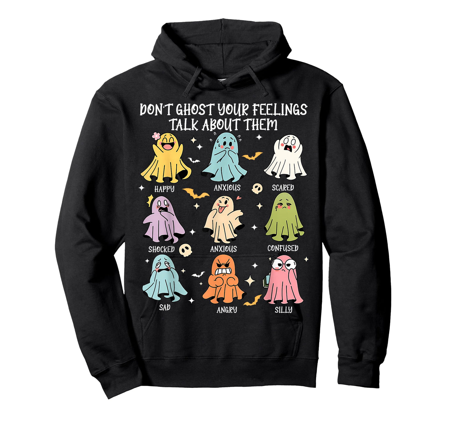 Don't Ghost Your Feelings Mental Health Awareness Halloween T-Shirt