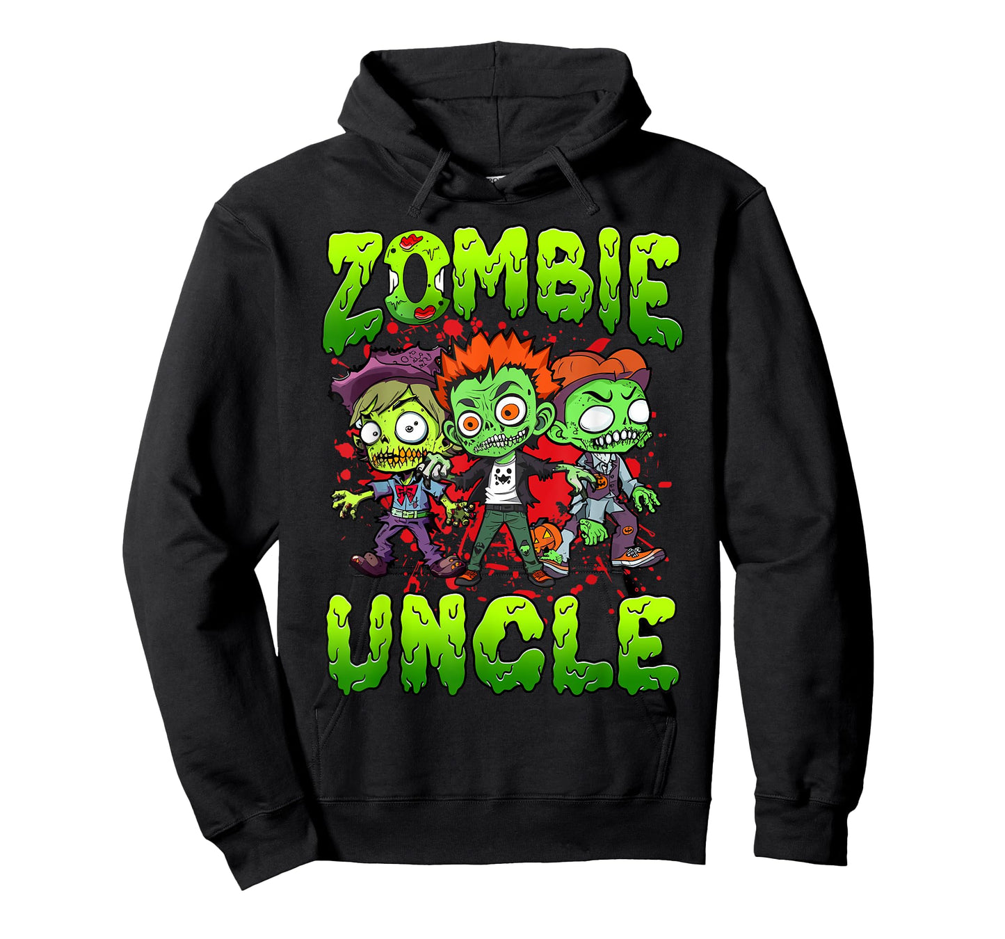 Zombie Uncle Halloween Costume Family Matching T-Shirt