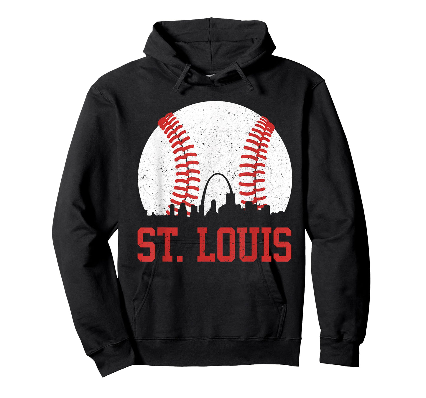 St. Louis Cityscape Vintage Baseball City Men Women Kids T-Shirt