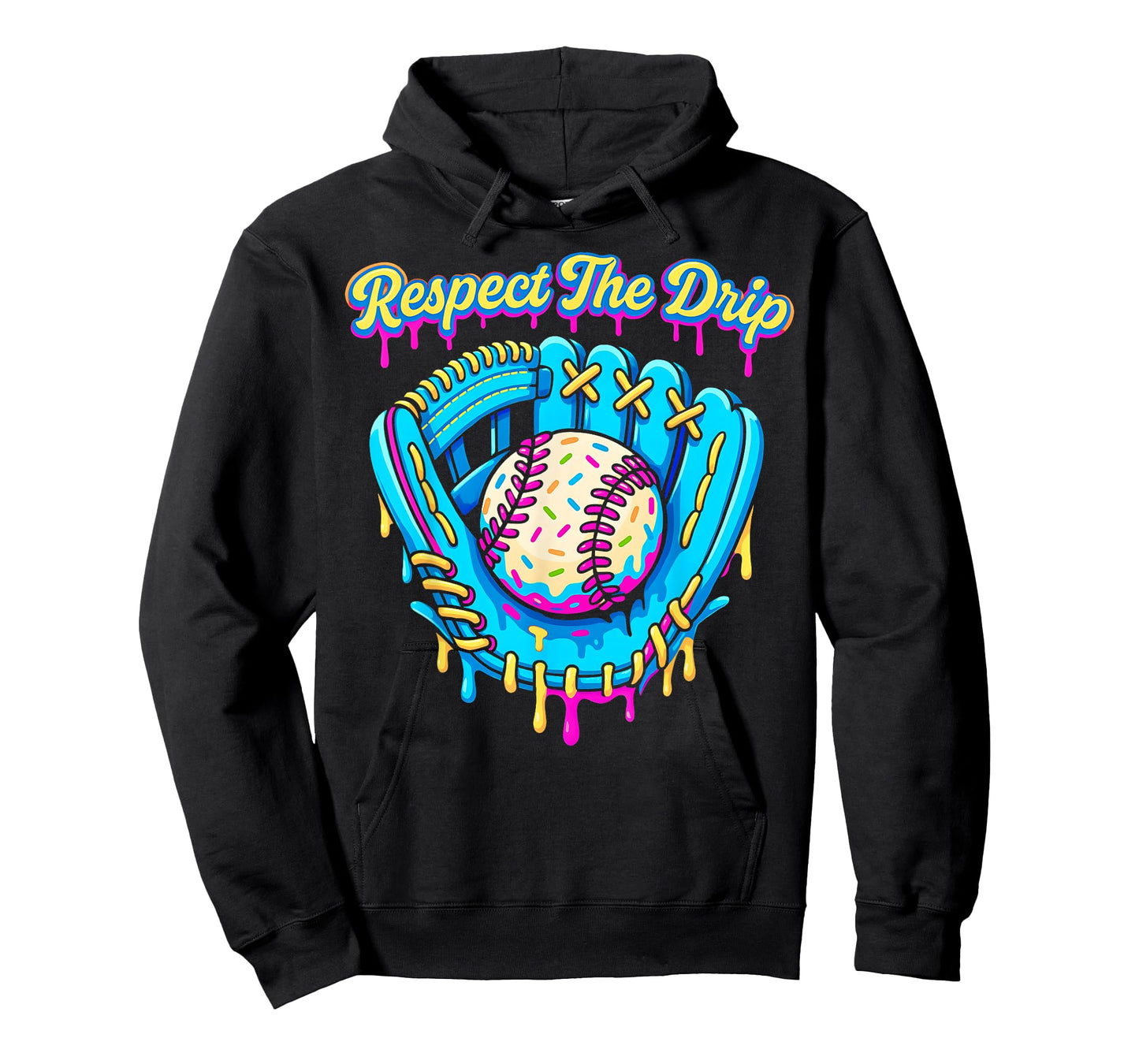 Baseball Drip Boys Ice Cream Drip Glove Sweet Swing Sports T-Shirt