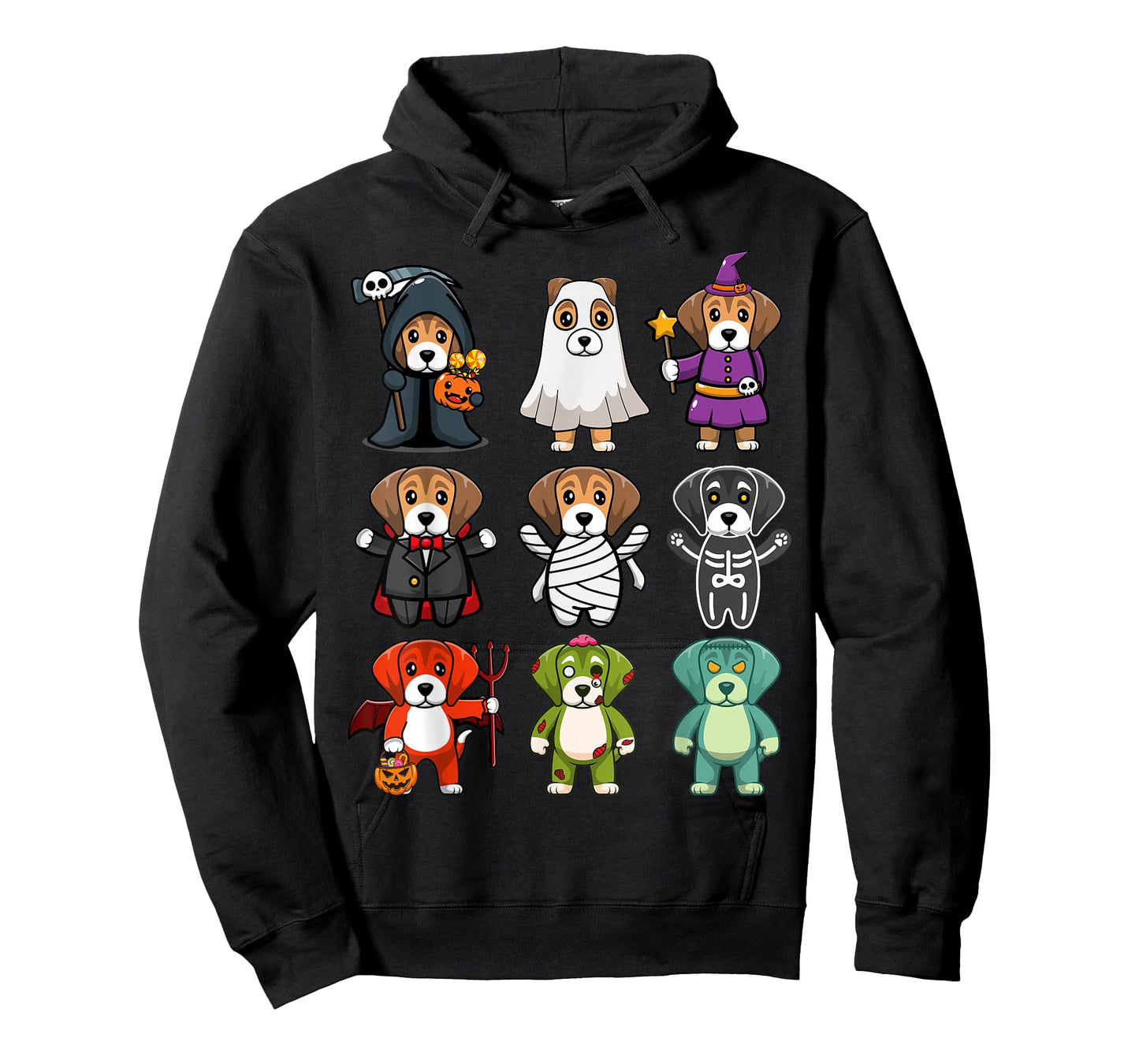 Beagle Dog Spooky Boo-Jee Horror Pumpkin Beagle Halloween T-Shirt