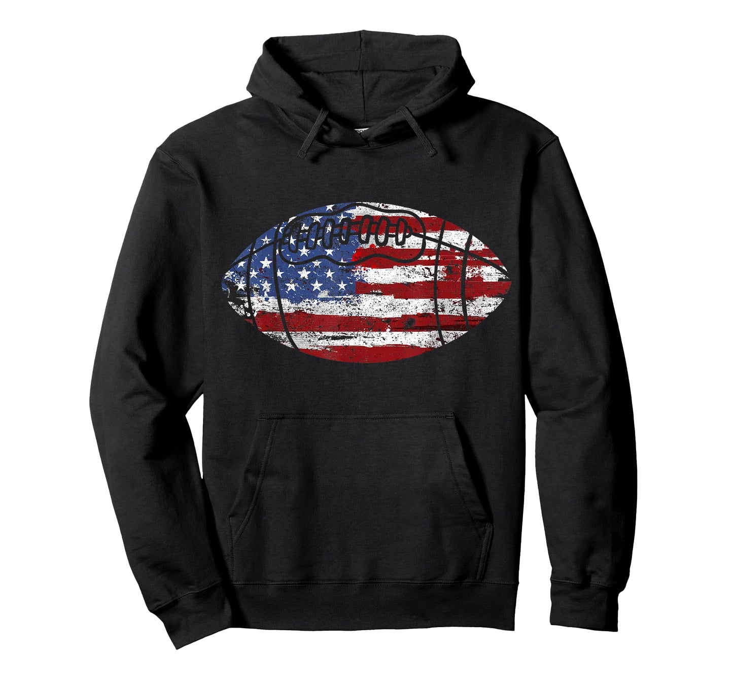 Football USA American Flag Vintage Gift T-Shirt Small