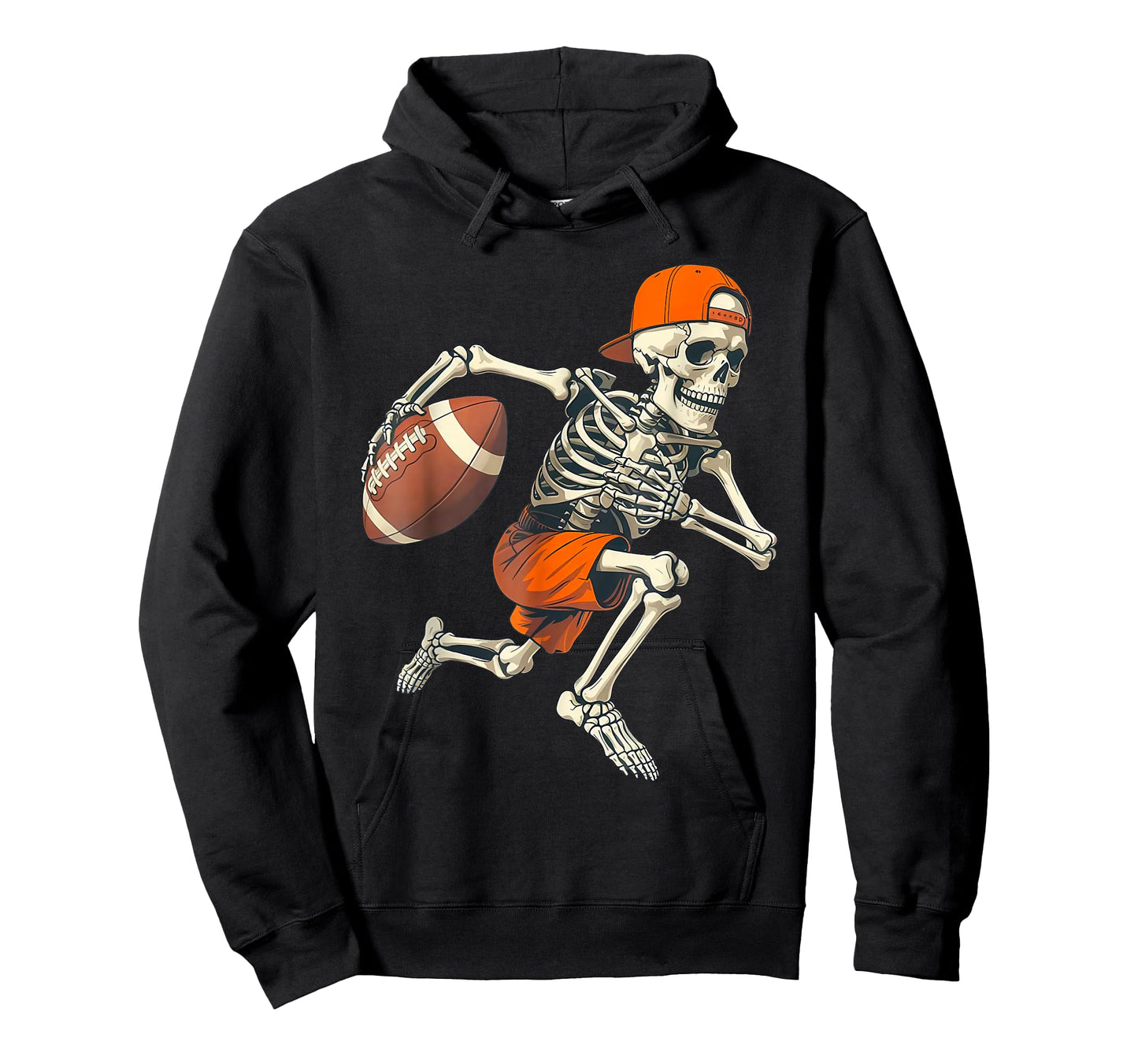 Vintage Skeleton Football Halloween Costume Funny Men Boys T-Shirt