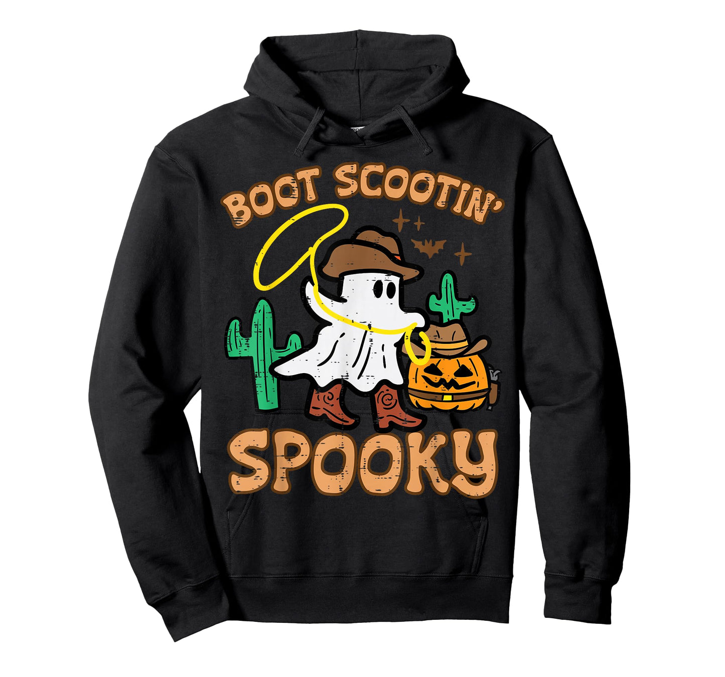 Boot Scootin' Spooky Ghost Cowboy Funny Halloween Men Women T-Shirt