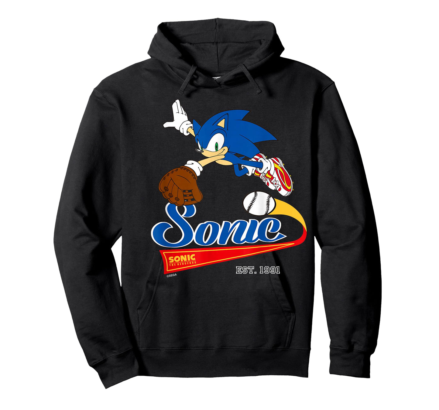 Sonic The Hedgehog - Sonic Baseball Est. 1991 T-Shirt