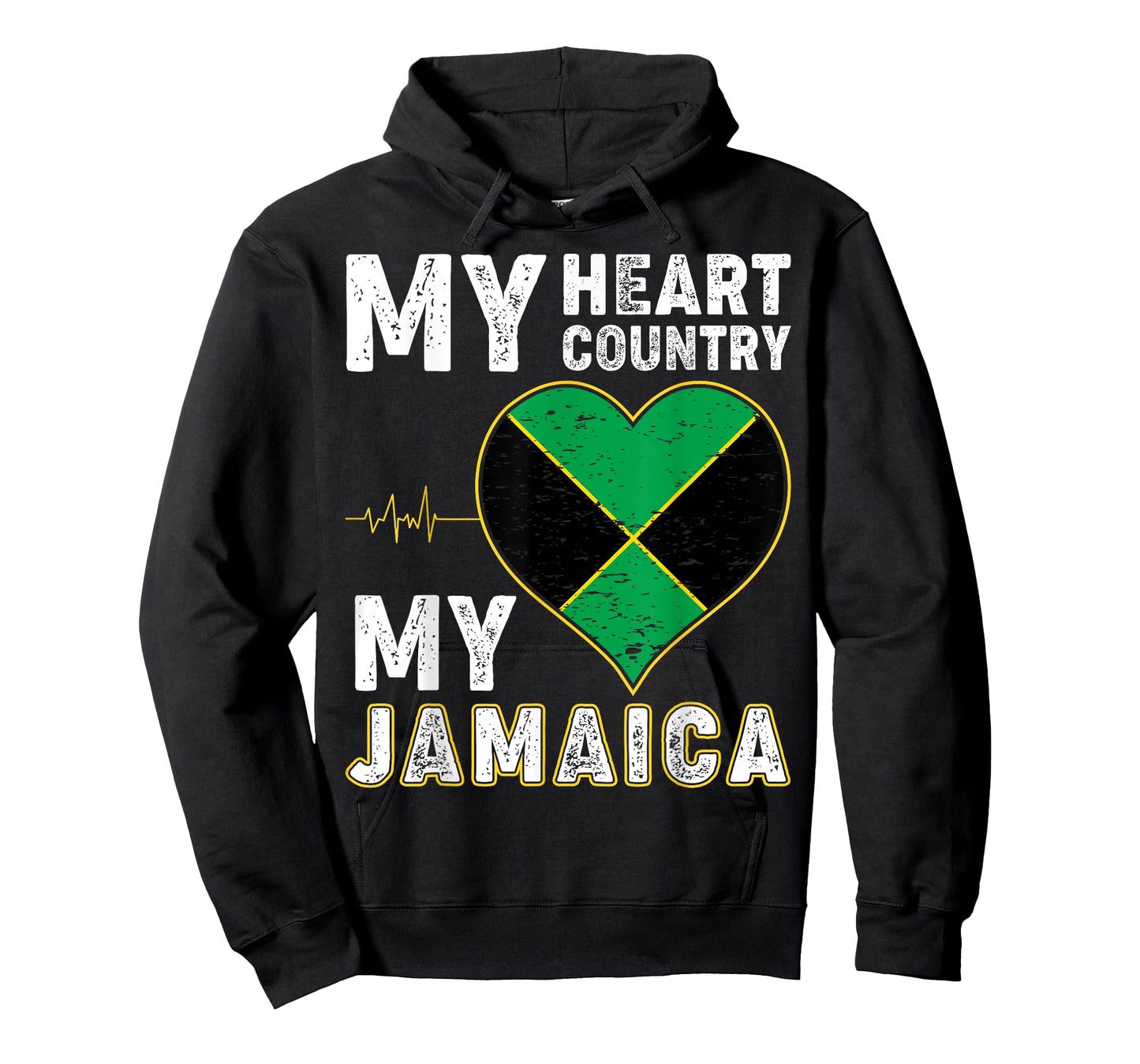 Jamaica Labour Party Jamaican Flag Heart Patriotic Vintage T-Shirt