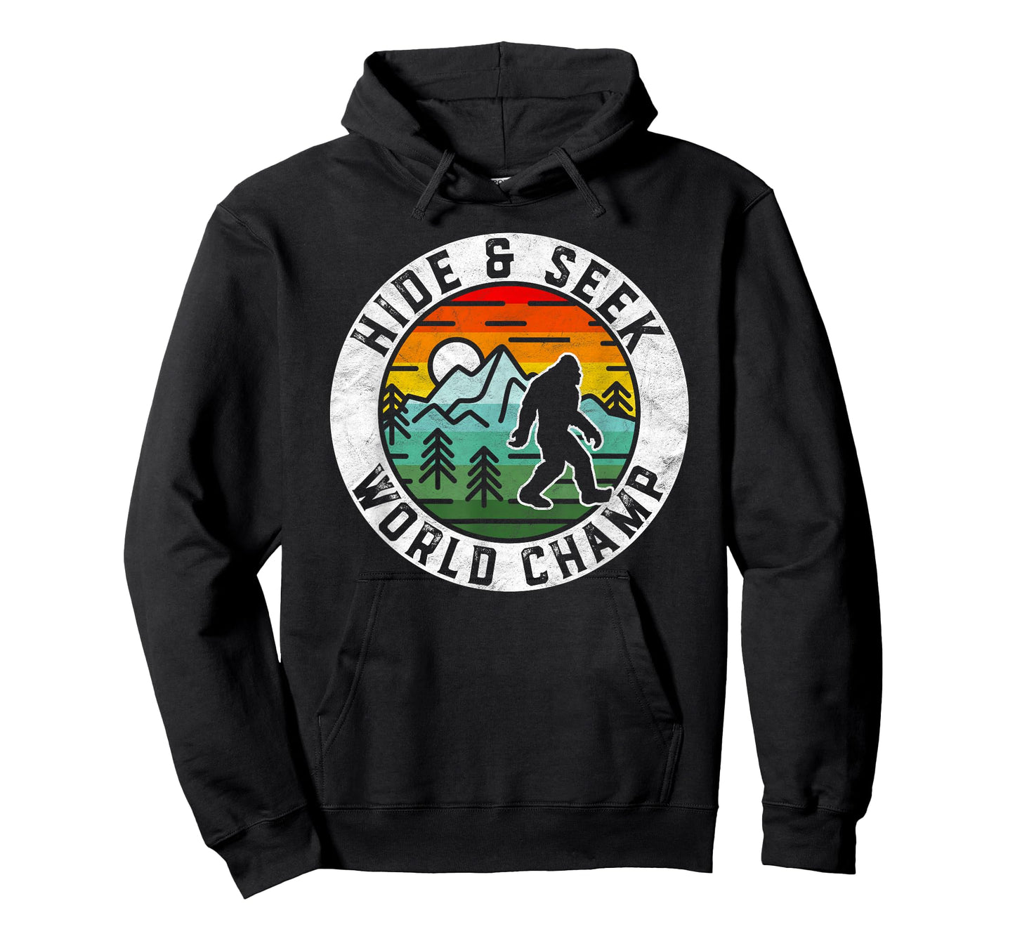 Bigfoot Hide and Seek World Champ Sasquatch Silhouette T-Shirt