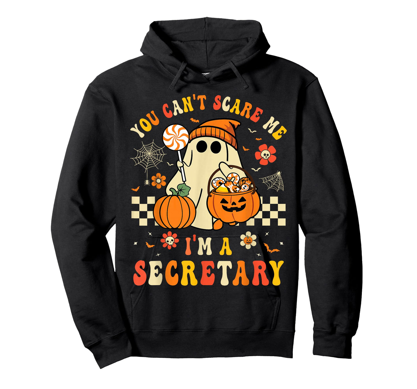 You Can't Scare Me I'm A Secretary Halloween Women Men Girls T-Shirt