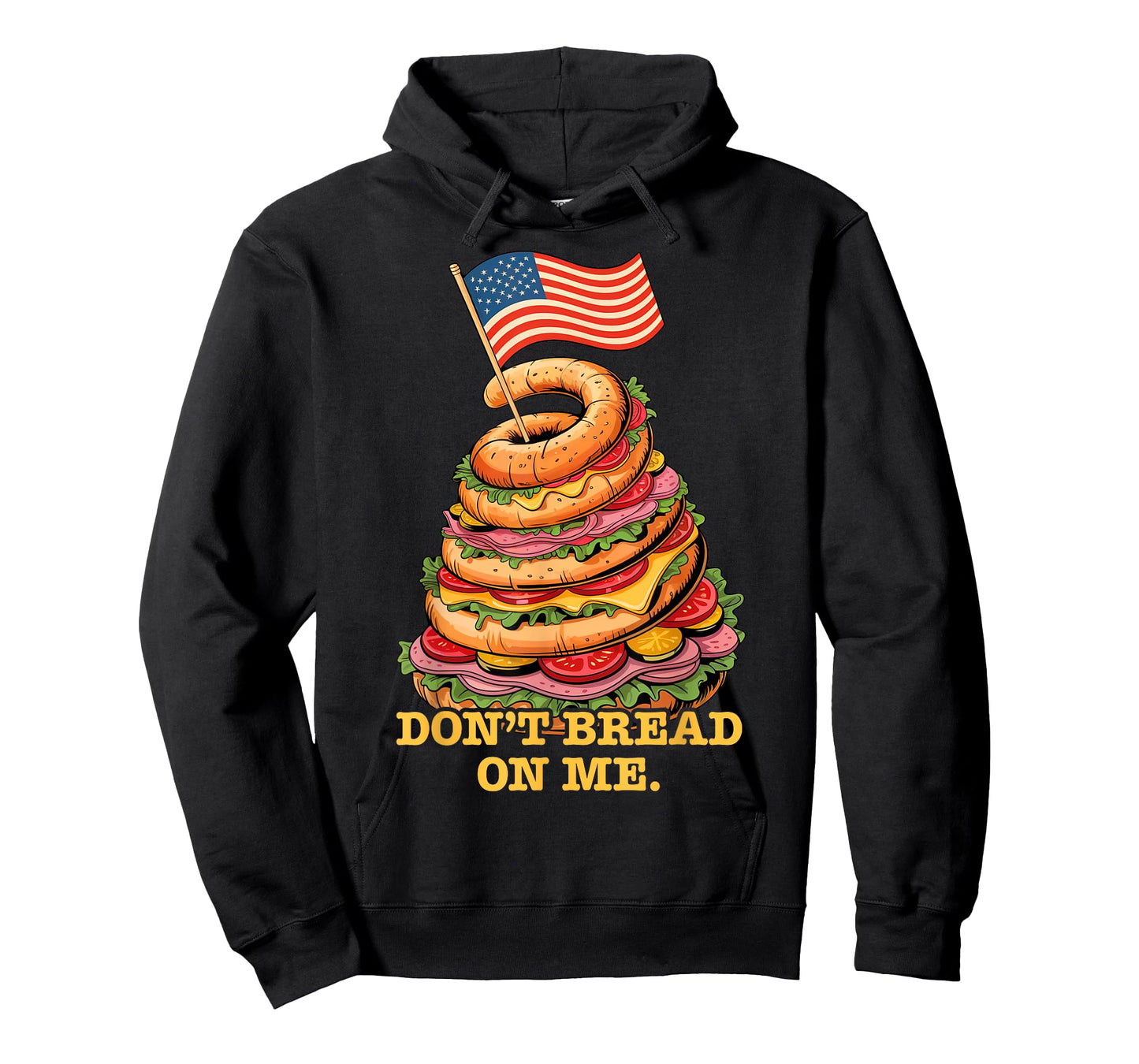 Funny Don't Bread On Me Submarine Sandwich USA Hoagie T-Shirt