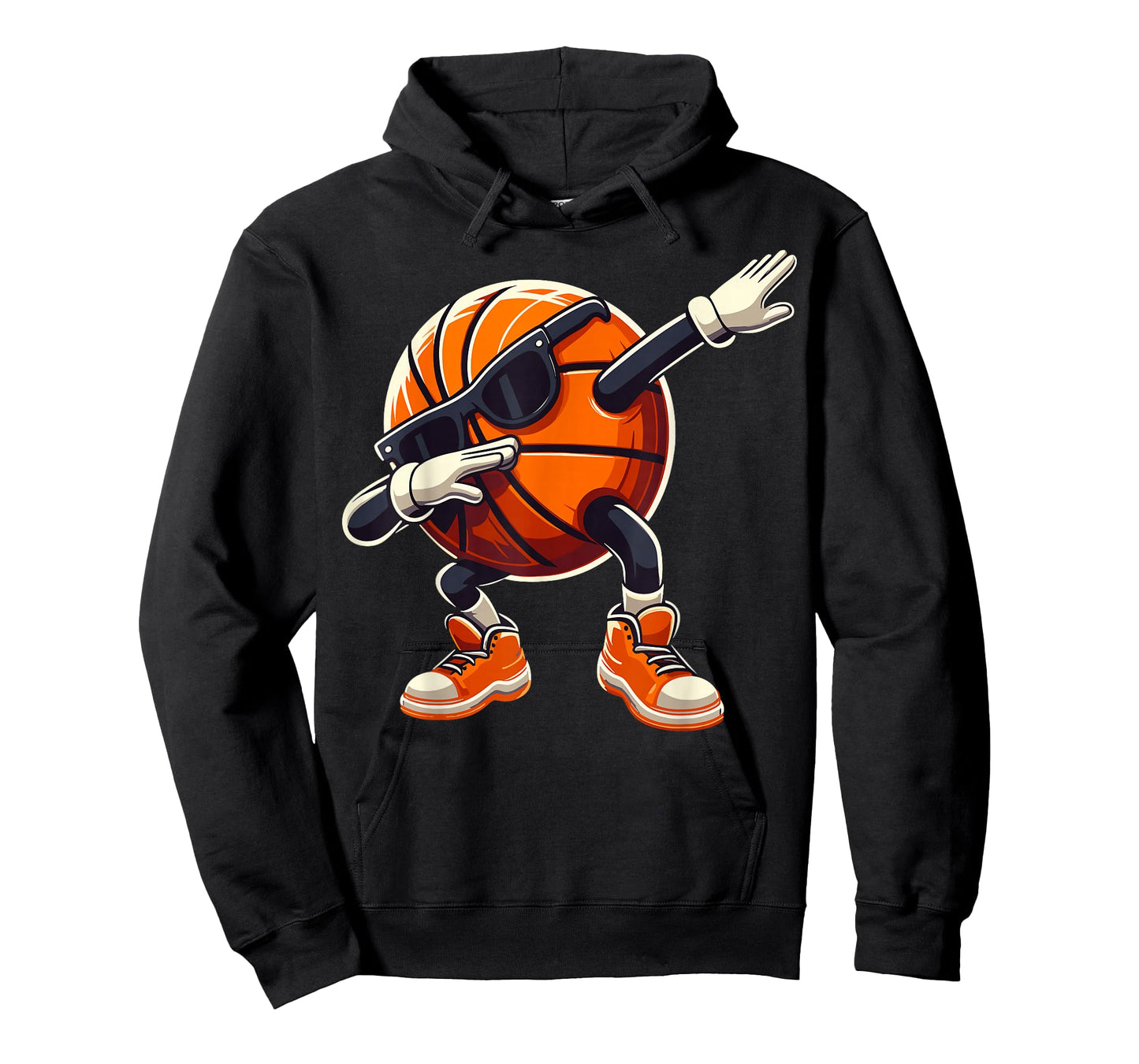 Dabbing Basketball Ball with Sunglasses Funny Basketball T-Shirt