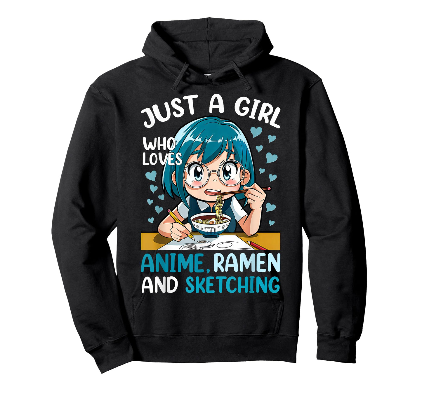 Just A Girl Who Loves Anime Ramen and Sketching Japan Anime T-Shirt