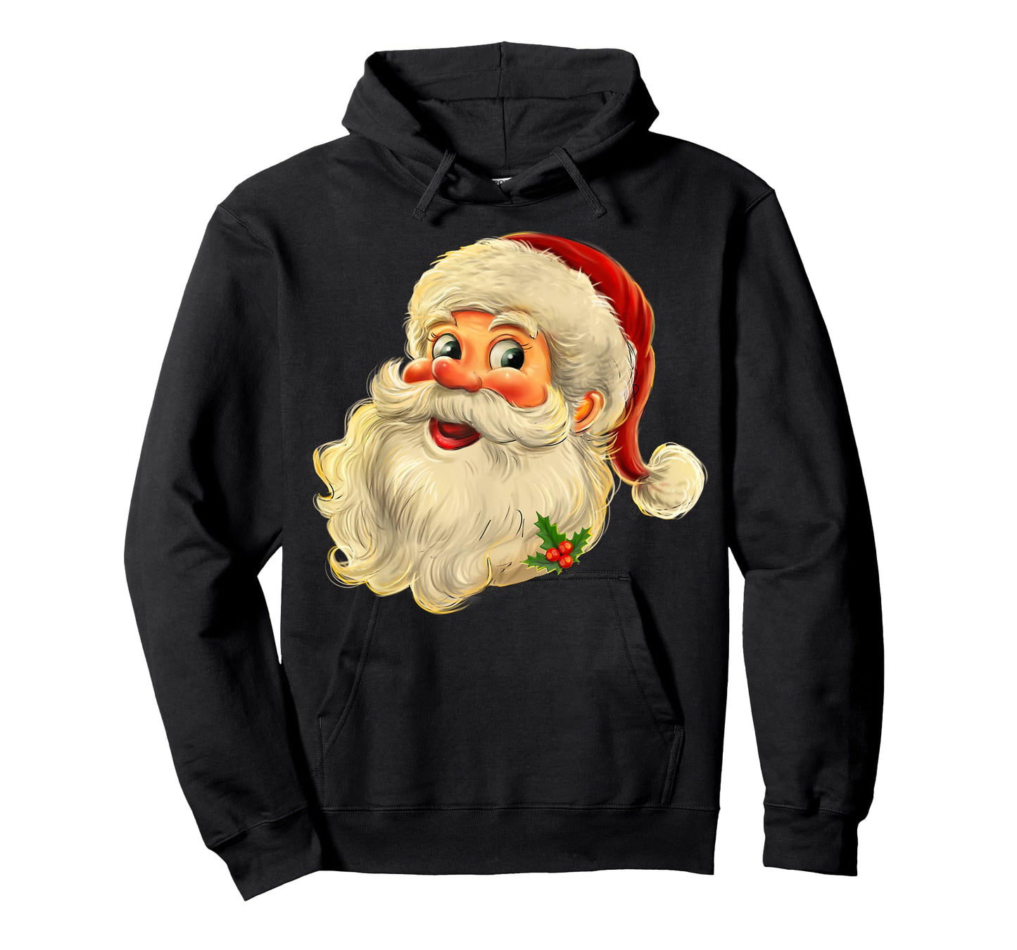 Vintage Christmas Santa Claus Face Men Women Kids Family T-Shirt