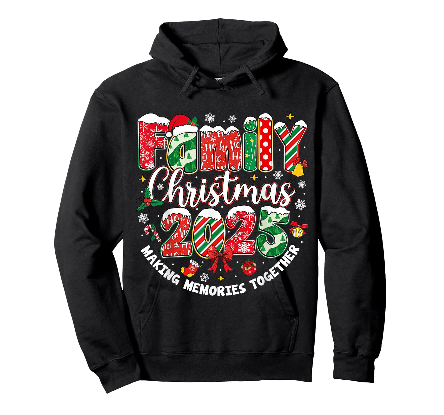 Family Christmas 2025 Matching Outfit Xmas Squad Santa Group T-Shirt