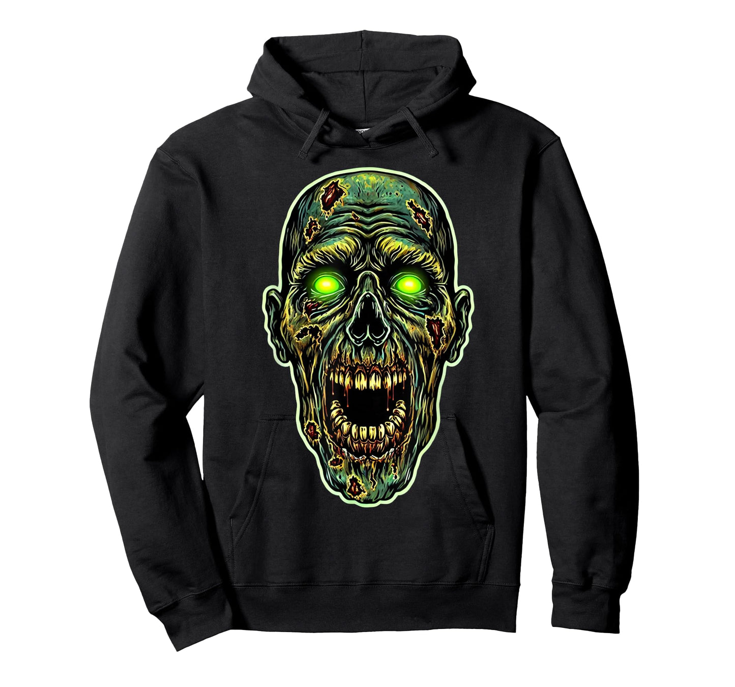 Scary Zombie Face Evil Zombie Halloween Costume T-Shirt