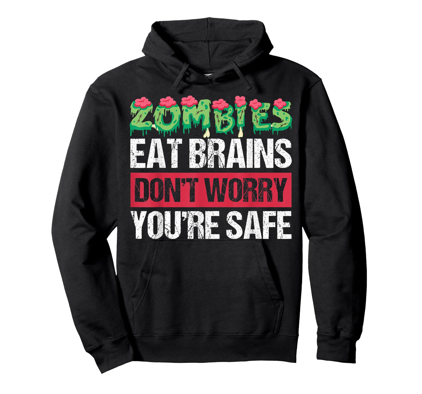 Zombies Eat Brains For Halloween T-Shirt