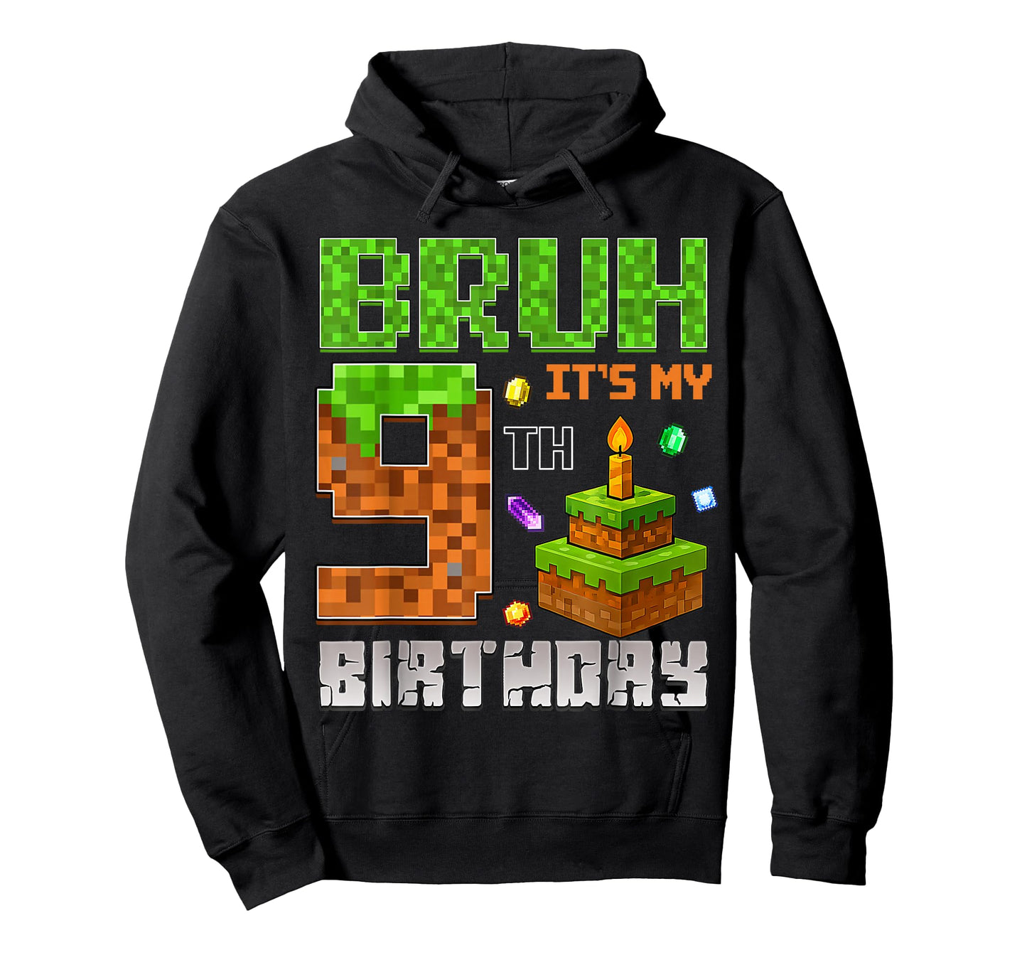 It's My 9th Birthday Game Pixel 9 Year Old Birthday Boy T-Shirt