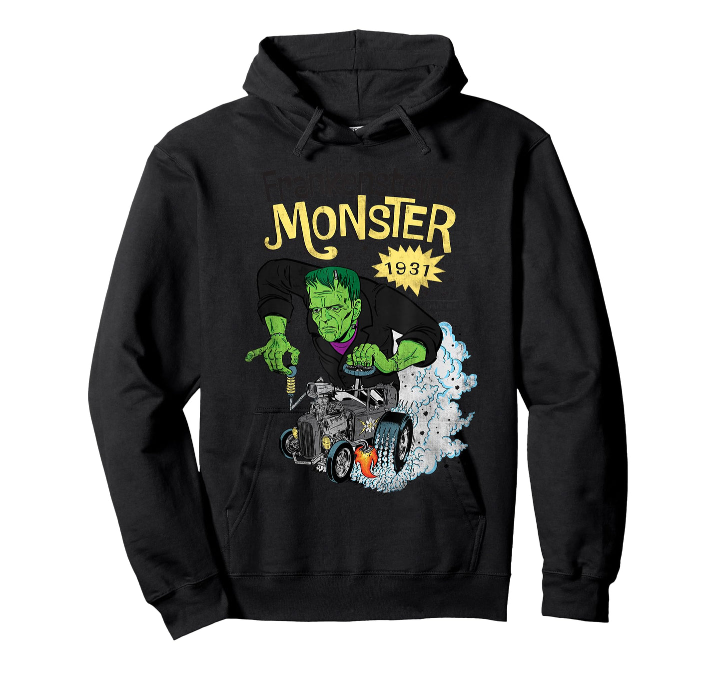 Universal Monsters Frankenstein's Monster Hod Rod T-Shirt