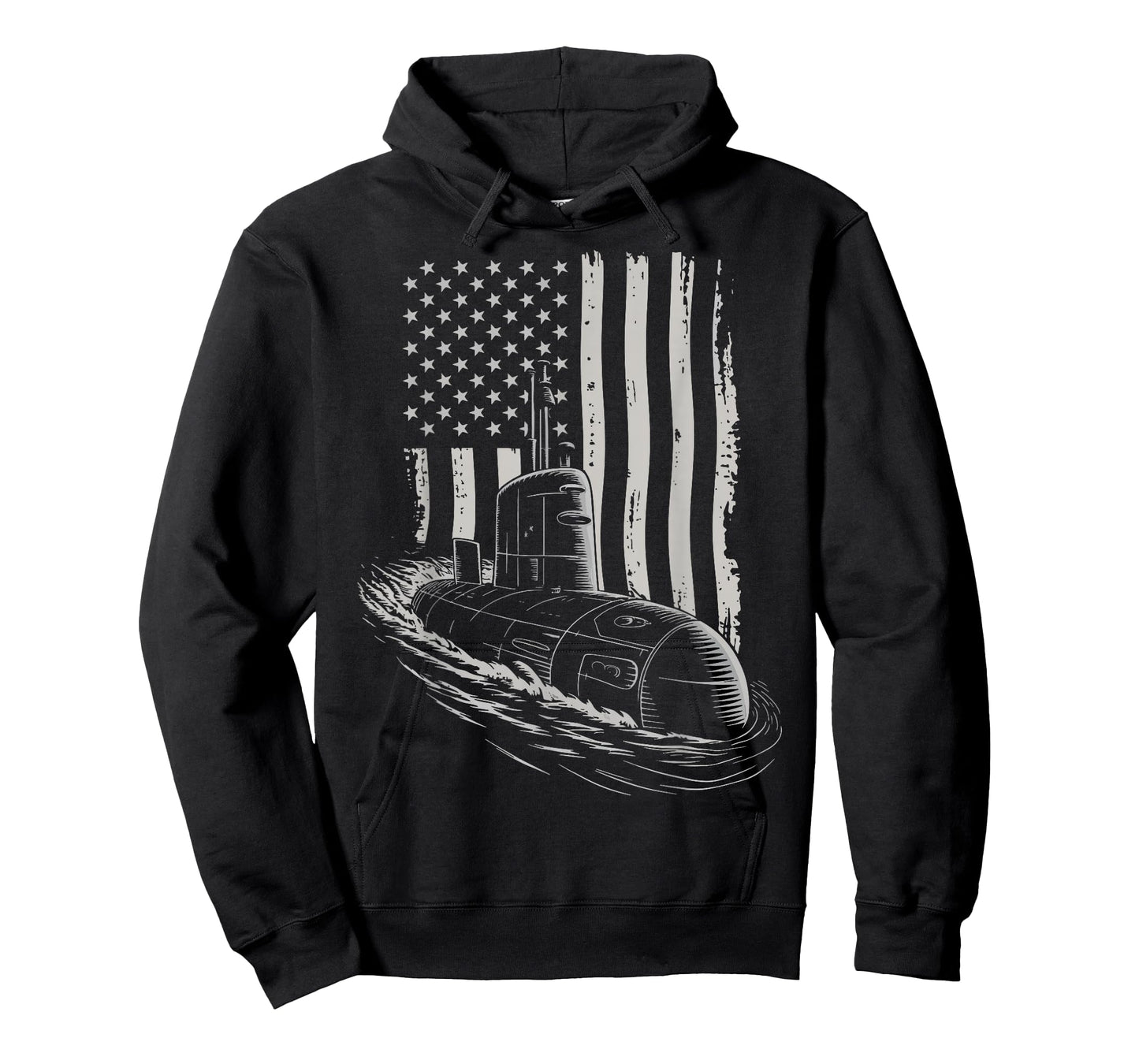 Submarine USA Flag Veteran 4th of July T-Shirt