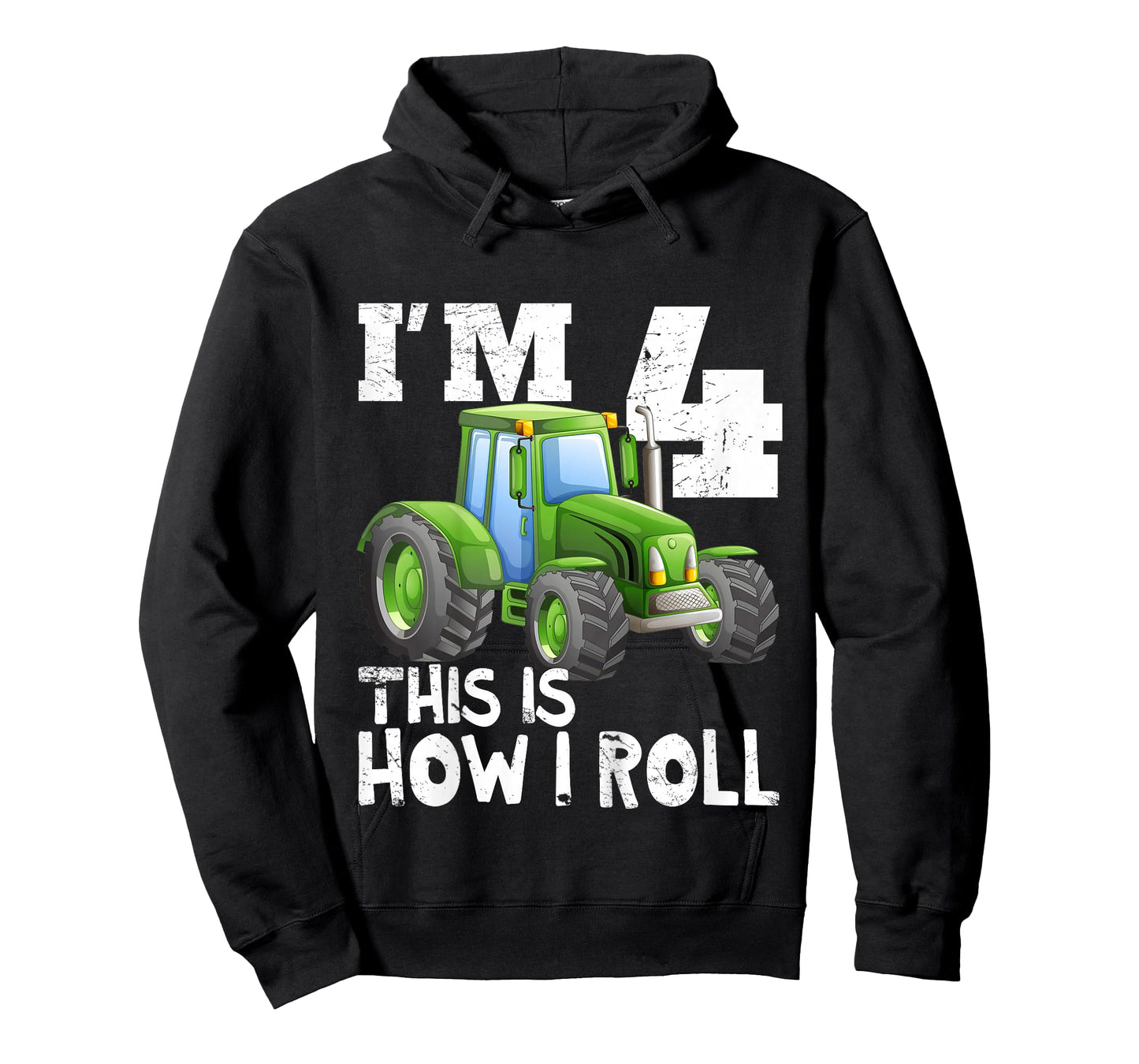 Kids Kids Farm Tractor 4th Birthday Party Shirt 4 Years Old T-Shirt