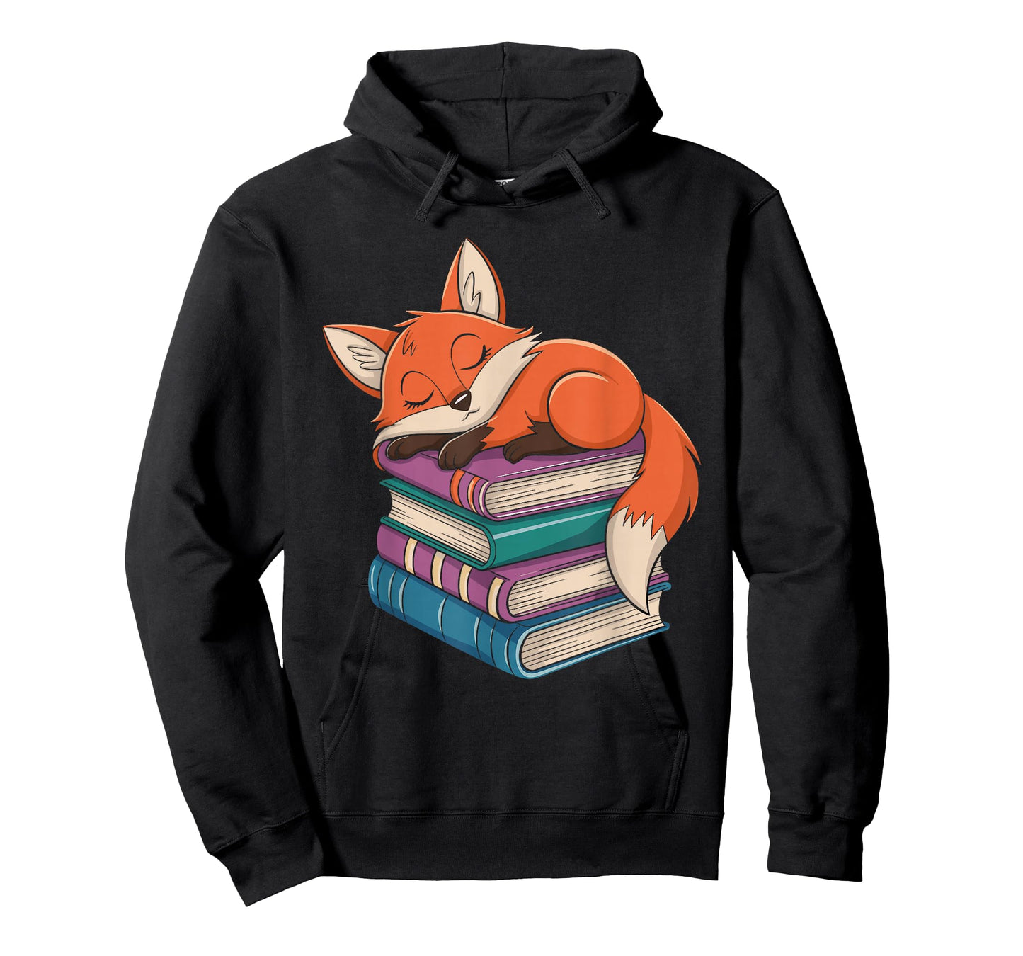 Fox Reading Book Pajama Sleep T-Shirt