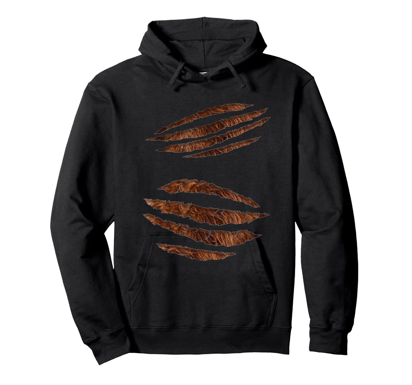 Torn Ripped Werewolf Halloween Costume with Beast Claw Marks T-Shirt
