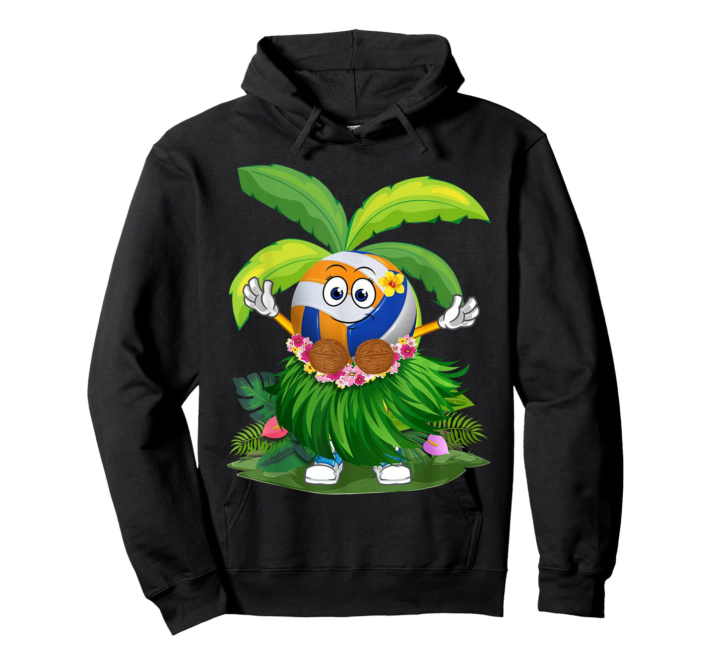 Cute Hawaiian Volleyball Ball Tropical Beach Summer Vacation T-Shirt