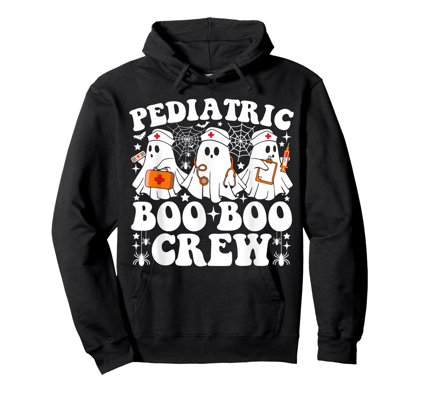 Pediatric Boo Boo Crew Nurse Funny Ghost Halloween Nurse T-Shirt