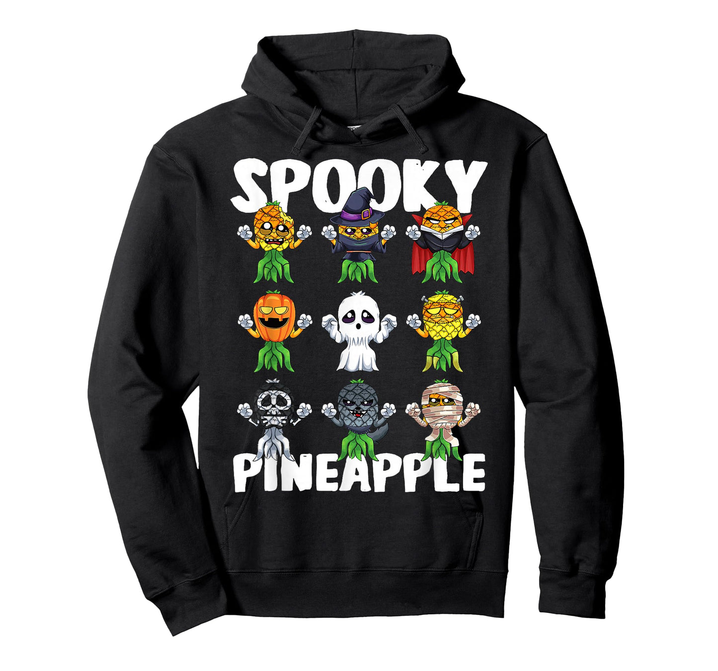 Spooky Pineapple Halloween Swinger Upside Down Pineapple T-Shirt