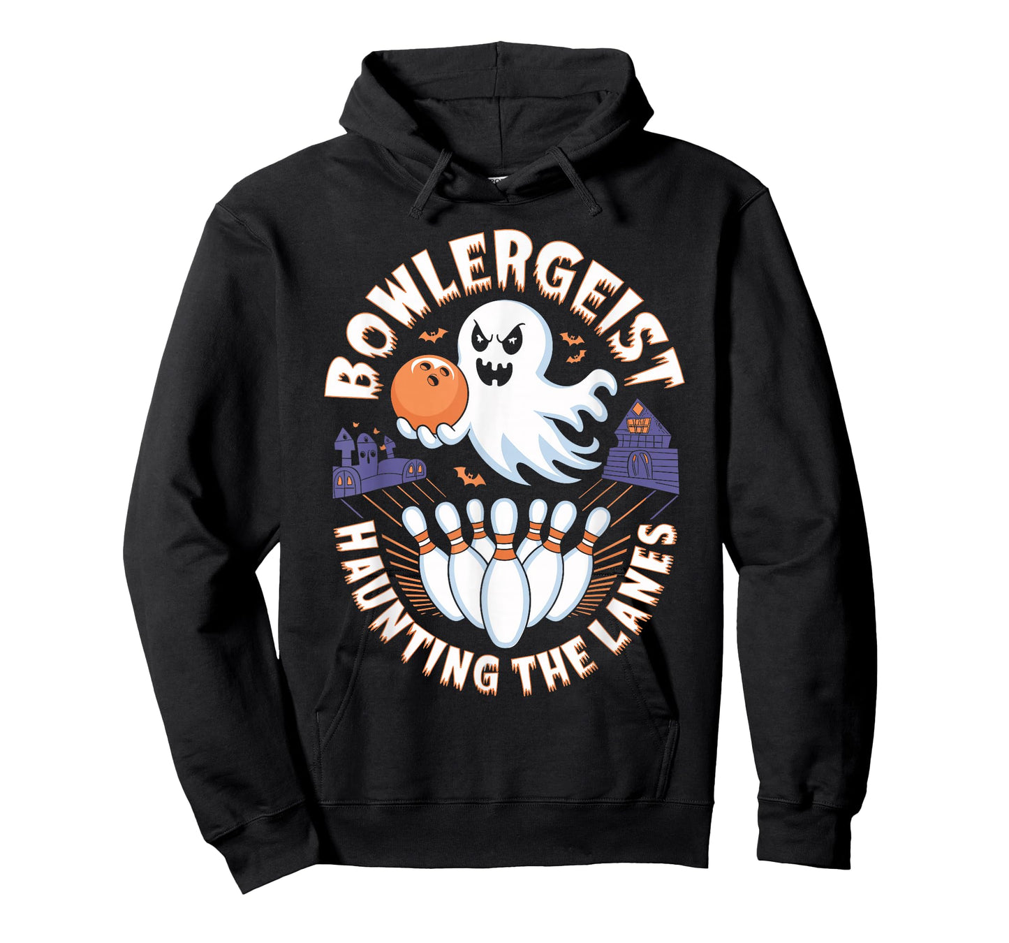 Bowlergeist Haunting the Lanes Halloween Bowling T-Shirt