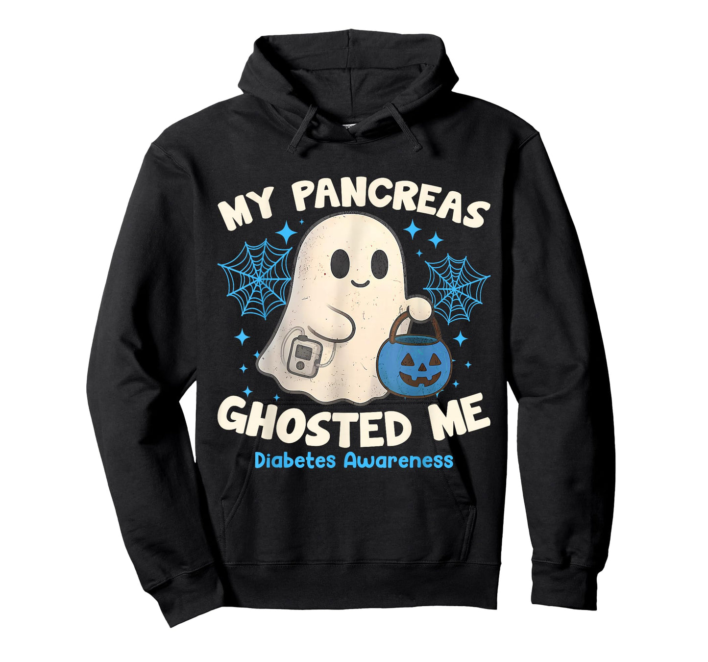 Funny Halloween Diabetes Awareness My Pancreas Ghosted Me T-Shirt
