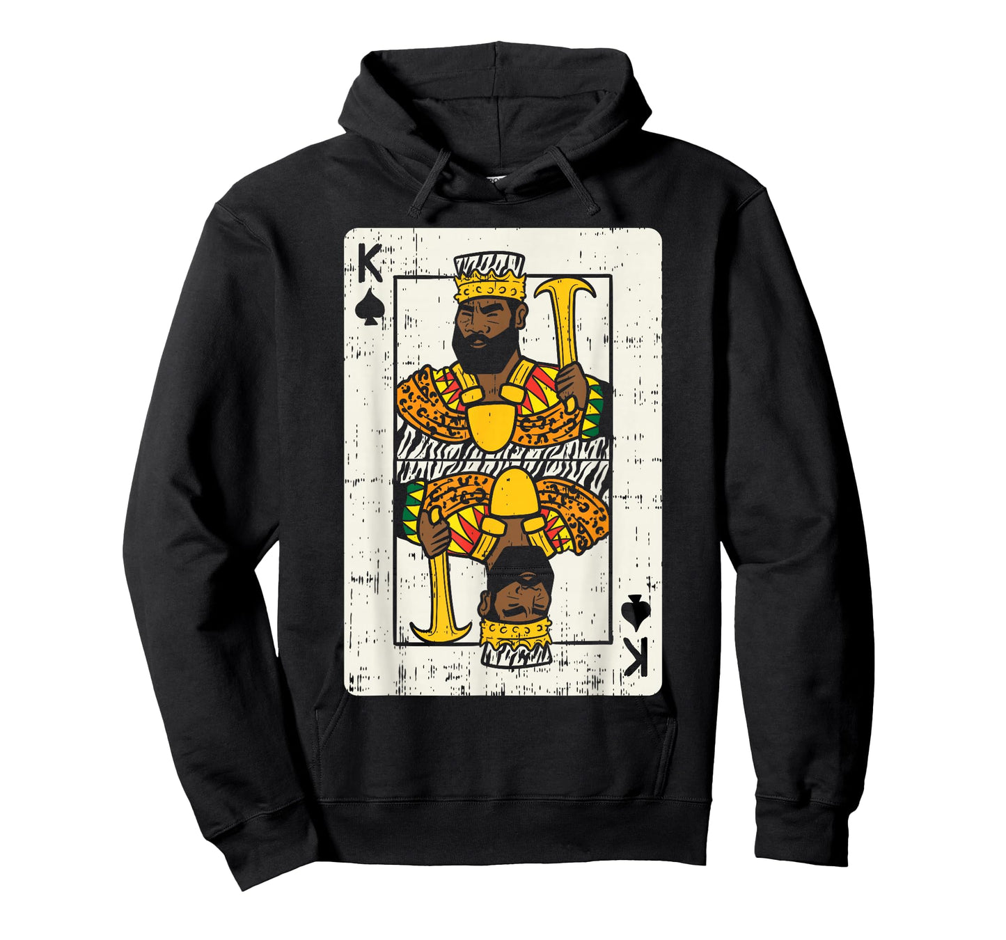 African King Card Black Pride BLM Couple Match Halloween Men T-Shirt
