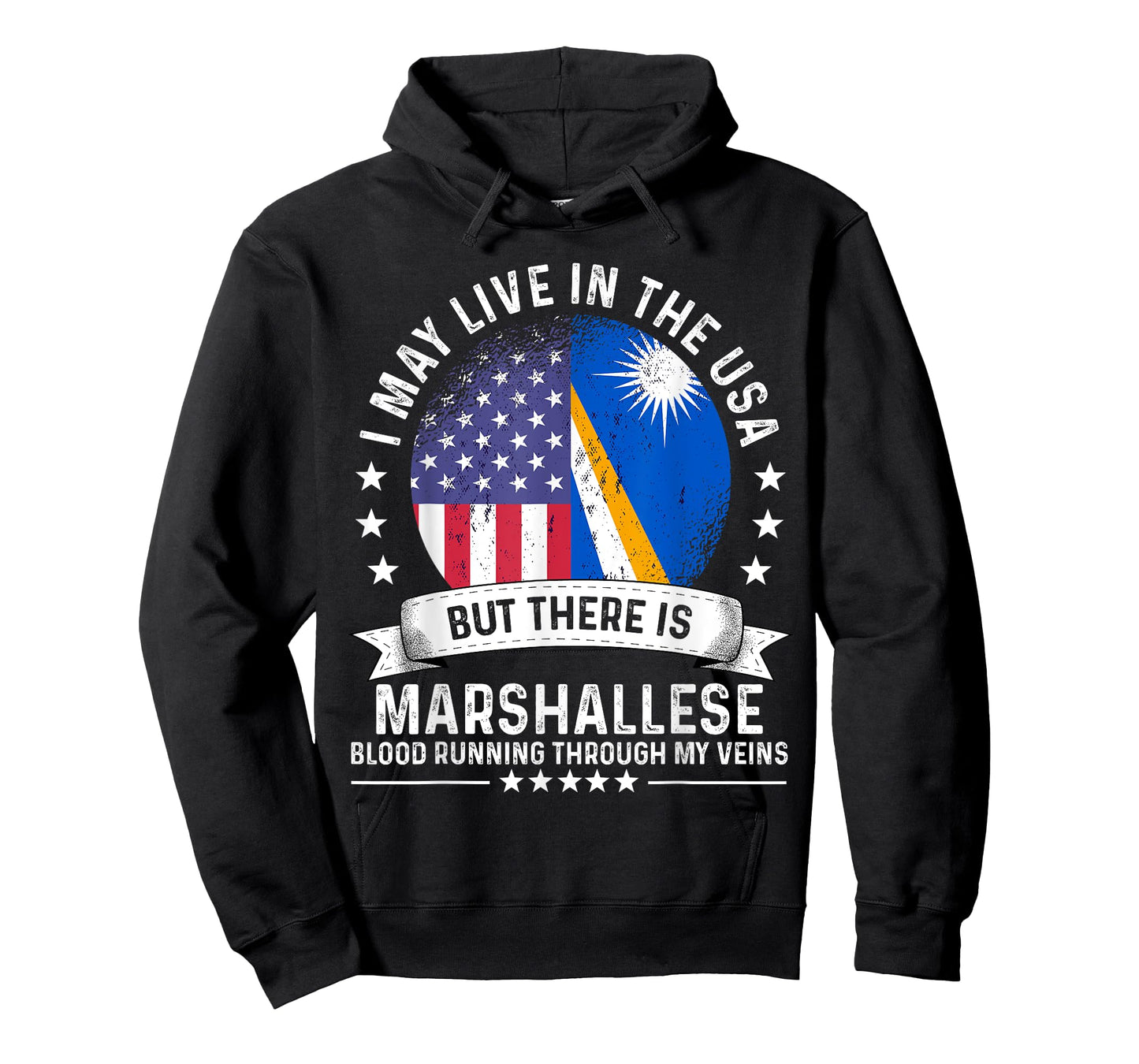 Marshall Islands American Patriot Grown Marshallese Flag T-Shirt