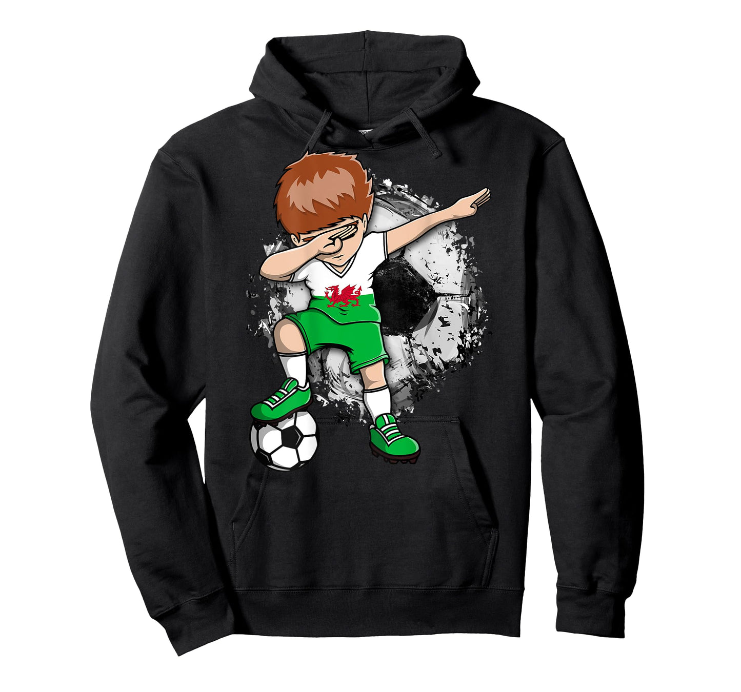 Dabbing Soccer Boy - Wales Jersey Welsh Football Lover Sport T-Shirt