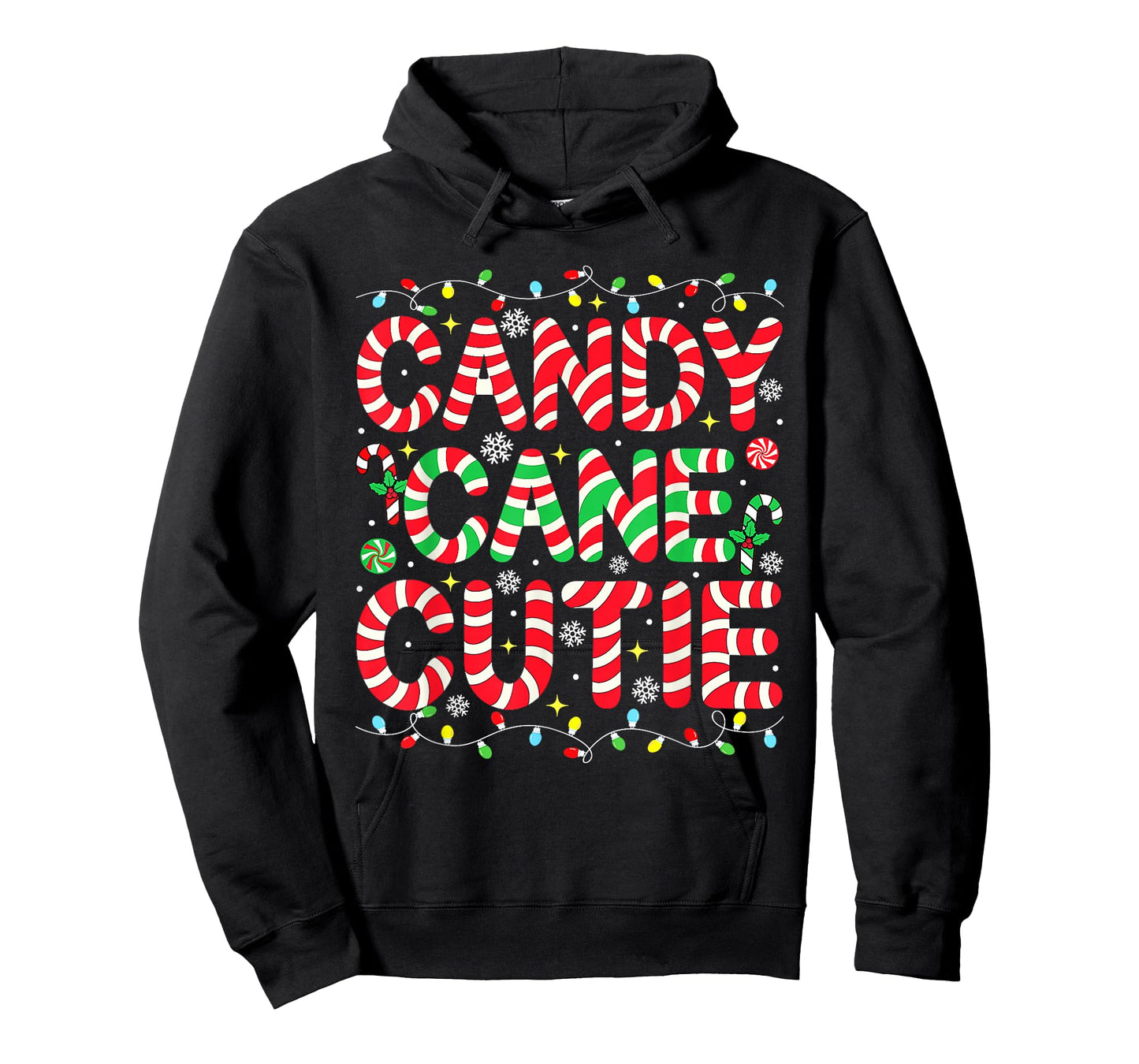 Funny Christmas Candy Cane Lover Crew Xmas Candy Cane Cutie T-Shirt